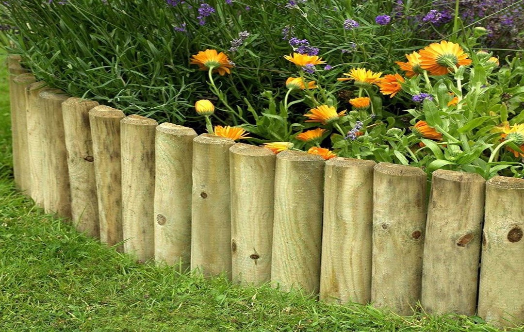 Wooden edging